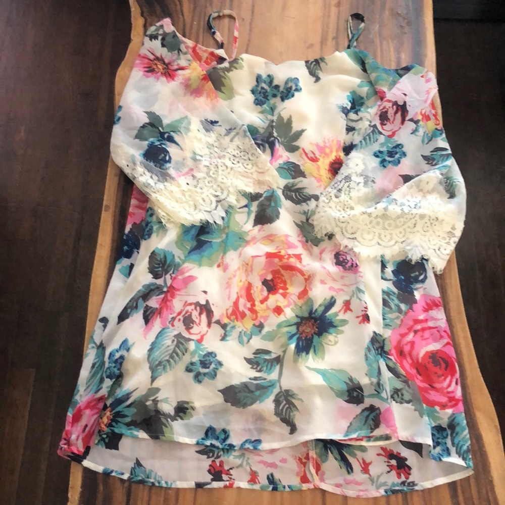 KORI floral summer dress size small